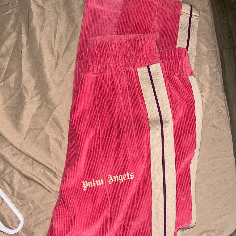 Pam angels size xl pink corduroy track pants